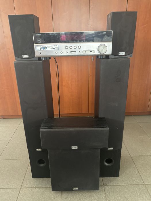 Kino domowe Yamaha RX-V379 + glosniki Toga