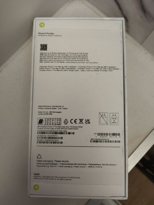 Nowy iPhone 17 Pro Max 1tb