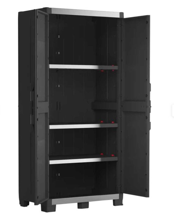 Armário em PVC - novo - preto 2 portas 188x89x54