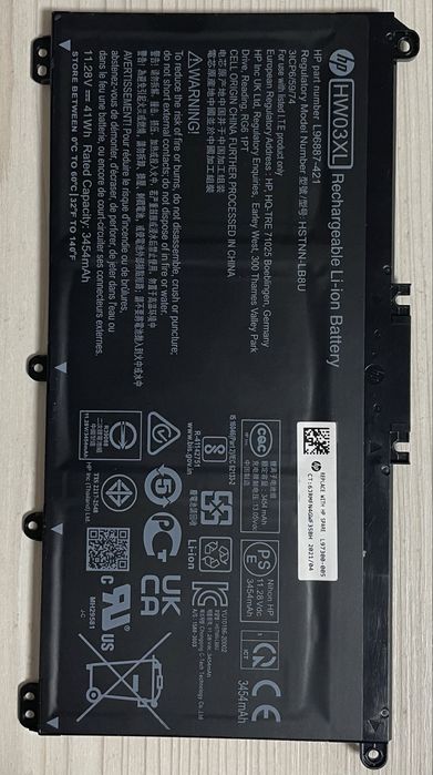Батарея оригинальная hp hw03xl