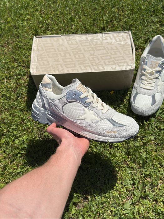 В Україні!!! Golden Goose Running Dad "White/Silver" 41-45
