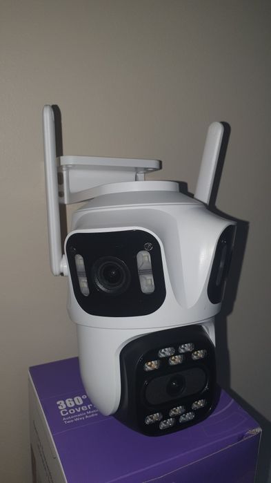 Подвійна IcSee PTZ 3/4/6/8мр IP уличная Wi-Fi камера XMEYE
