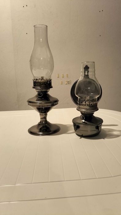 Lamparinas cor prateada