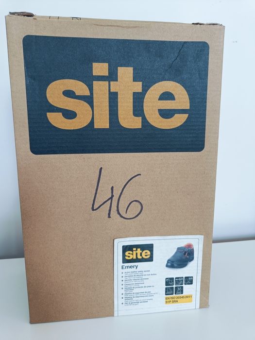 Buty męskie robocze Site roz.46 nowe skóra