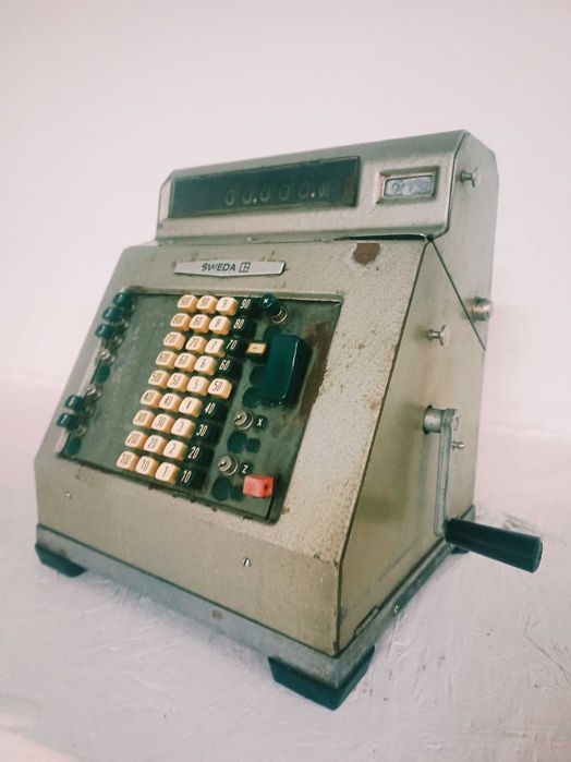 Maquina registadora antiga, troco