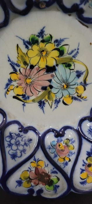 Prato de Parede Vintage "Valado Alcobaça" - Pintado à Mão (36cm)