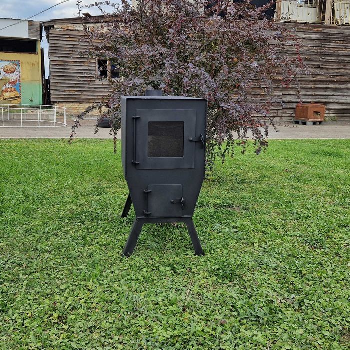 Буржуйка, печь для отопления, буржуйка на отработке