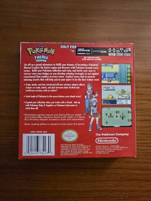 Pokémon FireRed Game Boy Advance | PAL Europeu