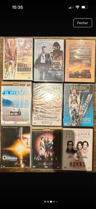 DVDs em bom estado