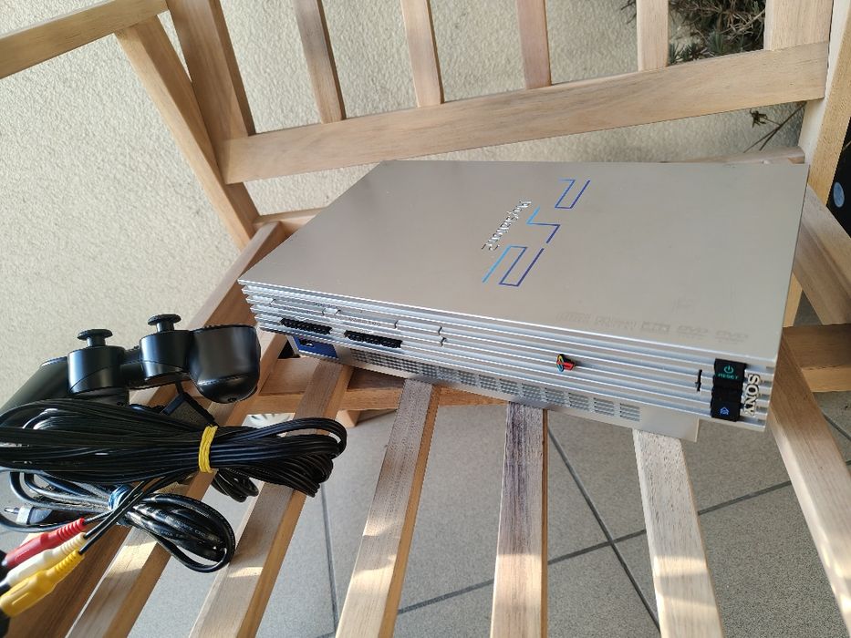 Konsola PlayStation 2 Classic Silver PS2 pad karta okablowanie / gry P