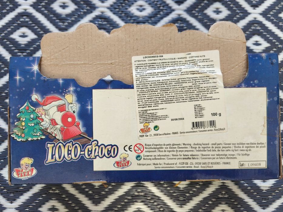 Comboio de Madeira Vintage "Loco-Choco" Fizzy (Novo na Embalagem)