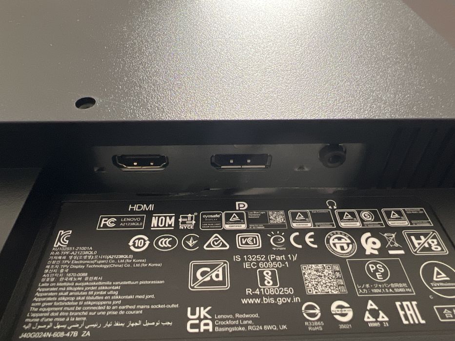 Monitor QHD Lenovo L24q-35 como novo