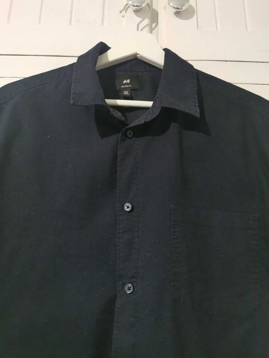 Koszula H&M z krótkim rękawem M/L (używana, stan dobry)