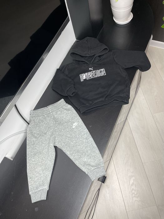 Костюм Nice, кофта Puma, джинси Next, Zara, F&F, H&M, Primark