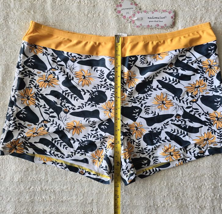 Strój kąpielowy dwuczęściowy żółty nadamuSun rozmiar 4XL