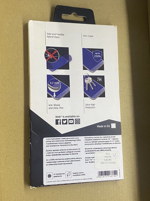 Szkło zabezpieczające ekran. iPhone 8