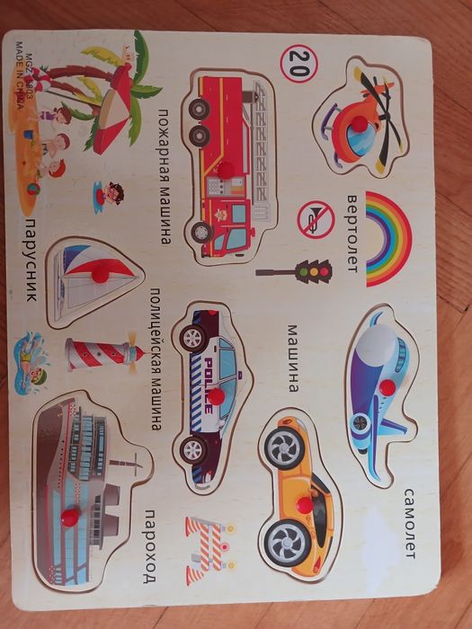 Пазли / сортери дитячі деревяні