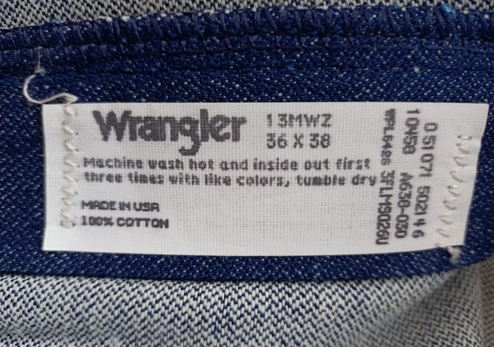 WRANGLER 13MWZ Новые винтажные джинсы 36х38 USA made Rustler texas