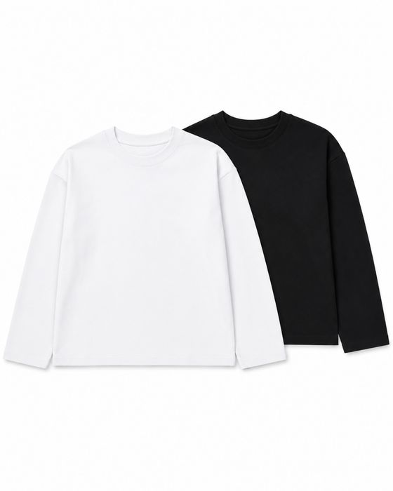 Базовий оверсайз лонгслив boxy cropped fit кропнутый лонгслив бокси фит лонгсливи лонги longsleeve бокси фит