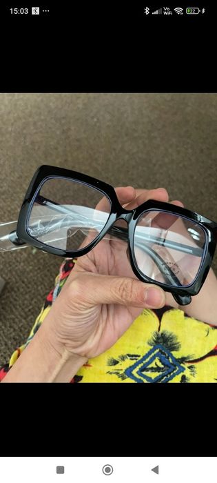 Okulary oversize zerówki ramki korekcyjne UV czarne