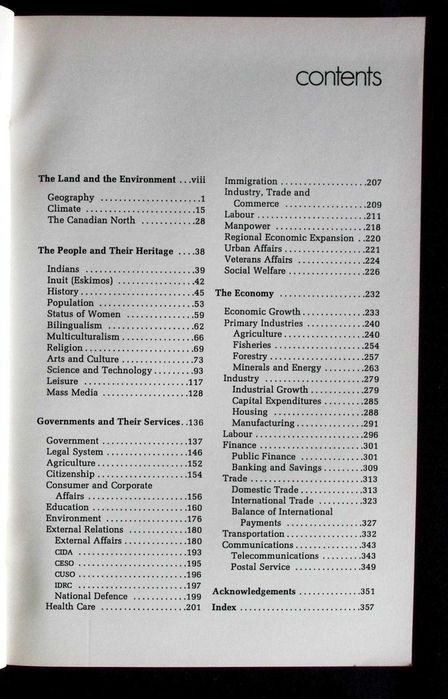 Canada 1975 (estatísticas gerais do país)