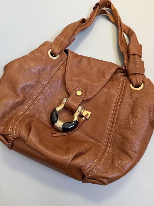 Кожанная Сумка Jimmy Choo Leather Brown Ysl Jacquemus