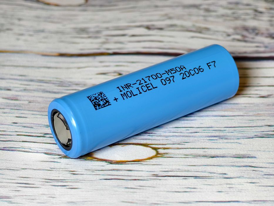 Акумулятори 21700 Molicel M50A 5000mAh 20A Li-ion INR21700