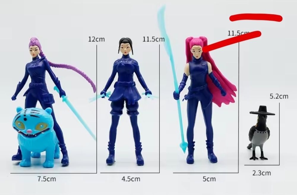 Набір фігурок персонажів К-ПОП мисливиці на демонів