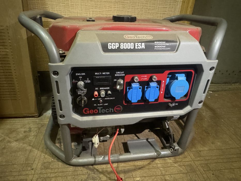 Генератор Бензиновий GeoTech PRO 8000 ESA. 6квт