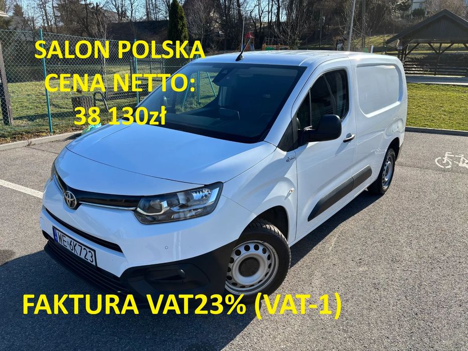 Toyota Proace City Toyota Proace City Long 2022r. - Salon PL - FV23% - VAT-1 - Serwis