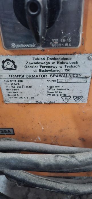 Spawarka transformator ET2-200