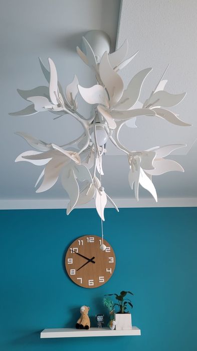 Lampa wisząca do pokoju dziecka nastolatka Ikea Ramsele biała