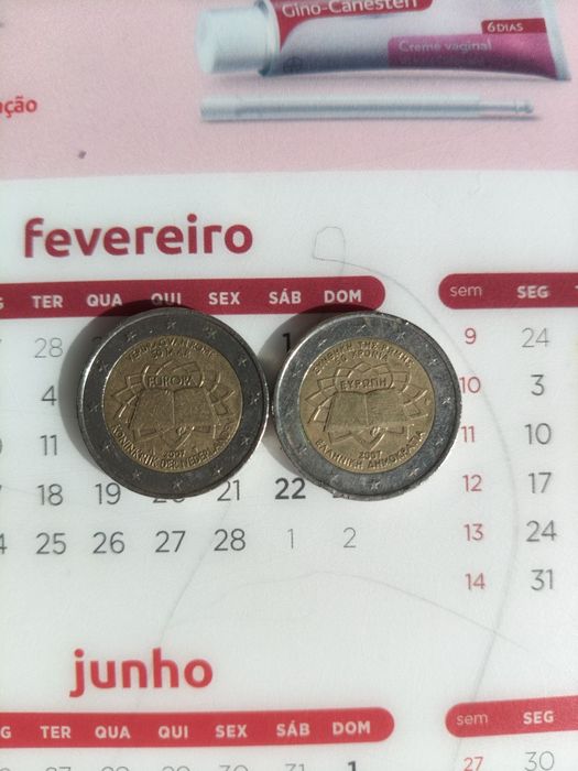 Troco moedas 2 Euros Comemorativas