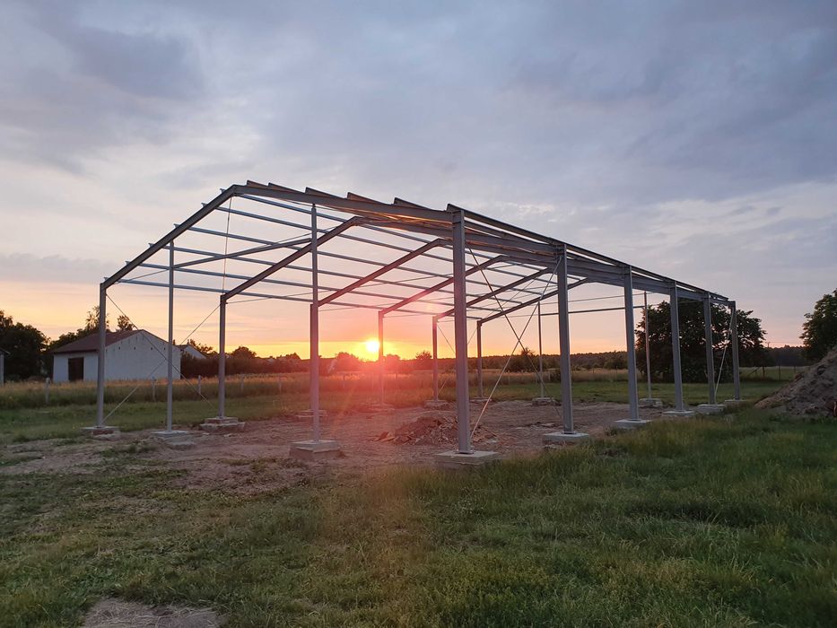 Konstrukcja Hali 20x50x6m 1000m2 Konstrukcje stalowe hale PRODUCENT