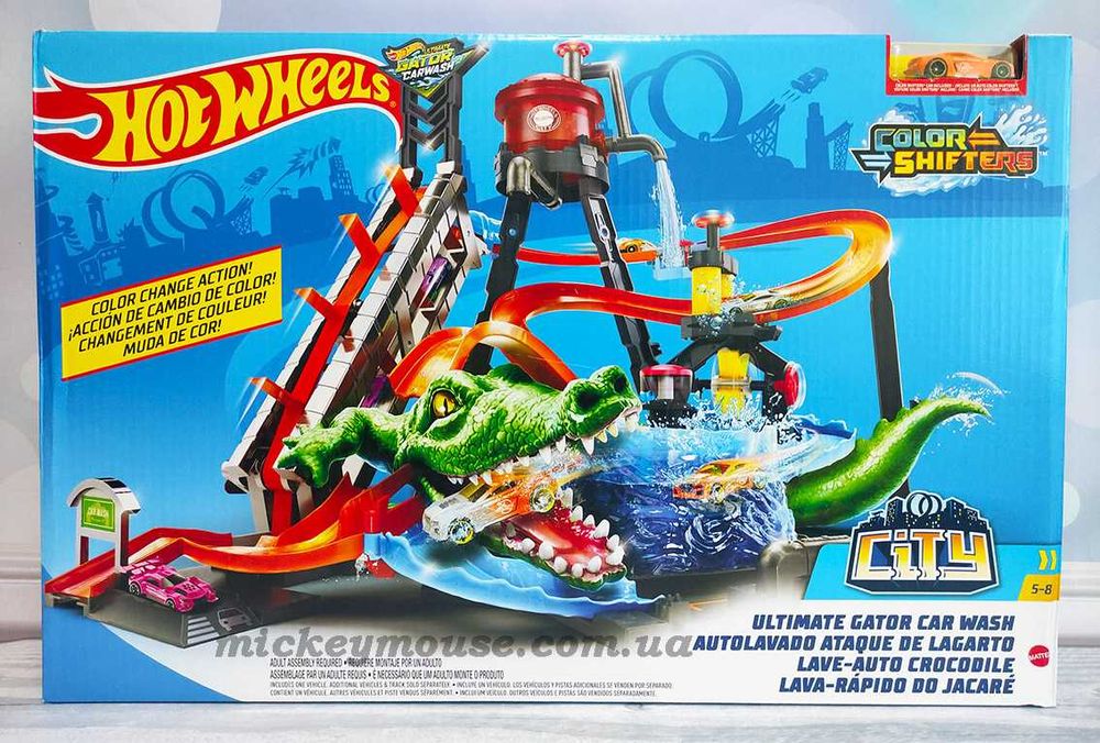 Хот Вілс Водонапірна вежа Hot Wheels Ultimate Gator Car Wash FTB67