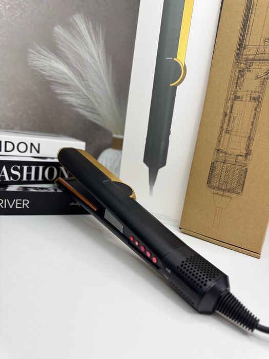 Випрямляч-фен 2в1 Airstrait HT-01 Onyx Black/Gold