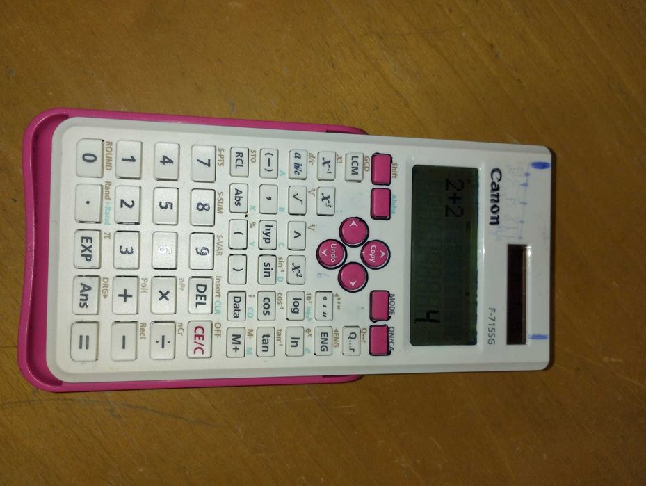 Calculadora Científica Canon Rosa