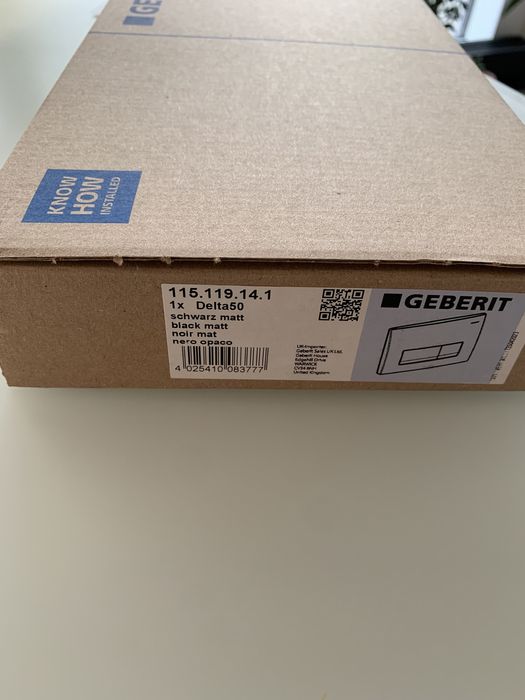 Geberit Delta 115.119.14.1 кнопка Чорна матова
