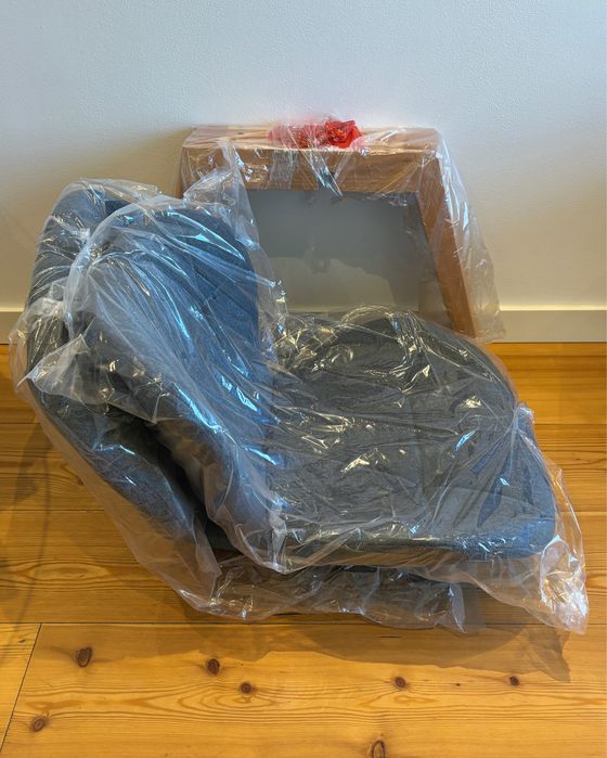 Cadeira de Sala Jantar Cinza/ Azul Nordico x2 Cadeiras