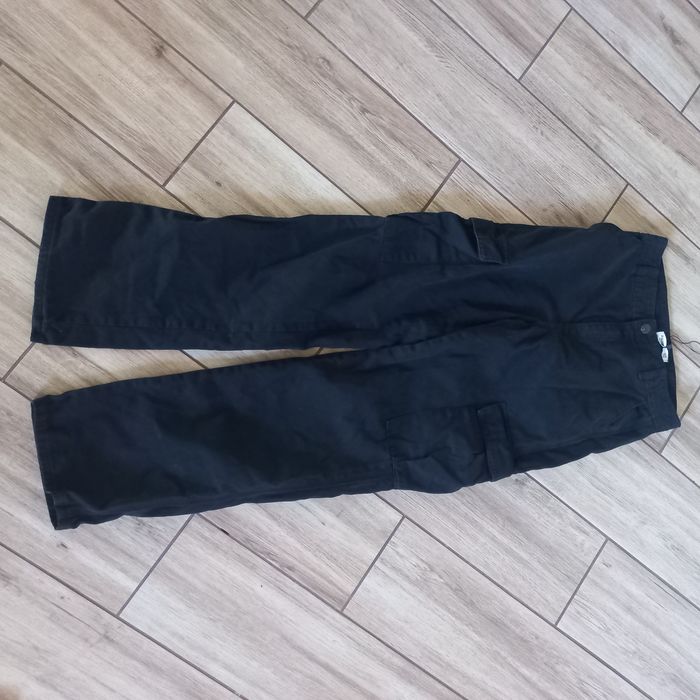 Pull&Bear-czarne  spodnie  z kieszeniami-36-S