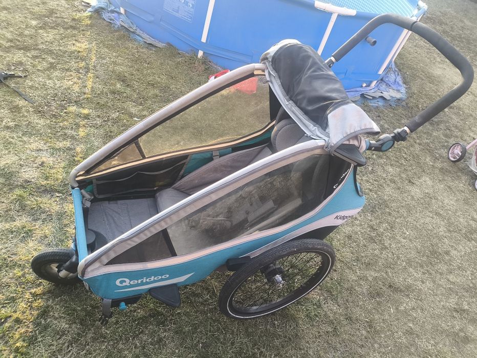 Przyczepka rowerowa dla dzieci Qeridoo Kidgoo1