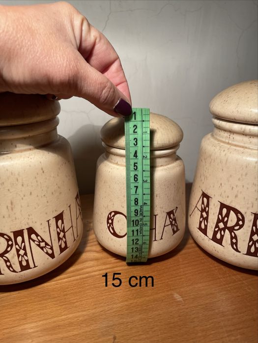 Conjunto de Potes em Cerâmica Vintage