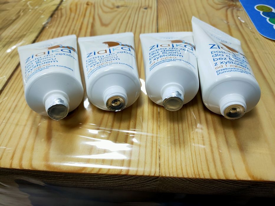 Pasta do zębów dla dzieci, bez fluoru, Ziajka, Eugeniusz