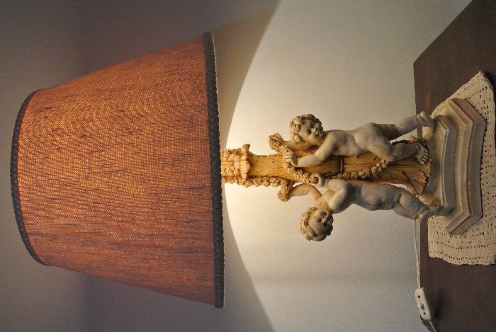 6 Candeeiros Antigos com abajour incluídos - Vintage