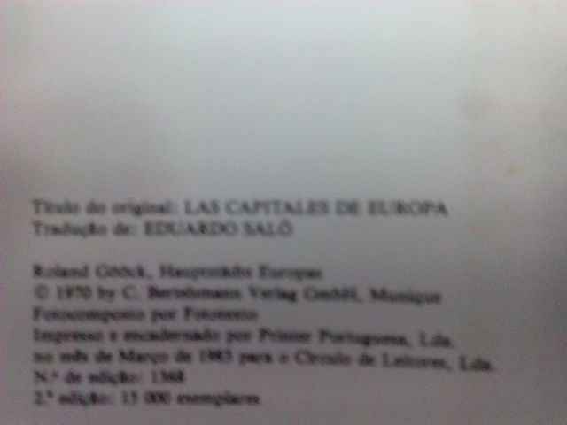 As Capitais da Europa