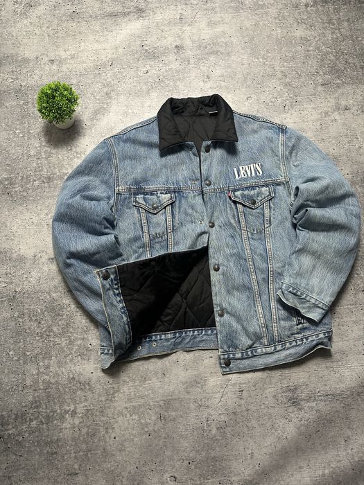 Чоловіча двухстороння куртка Levis Reversible Quilt Denim Jacket