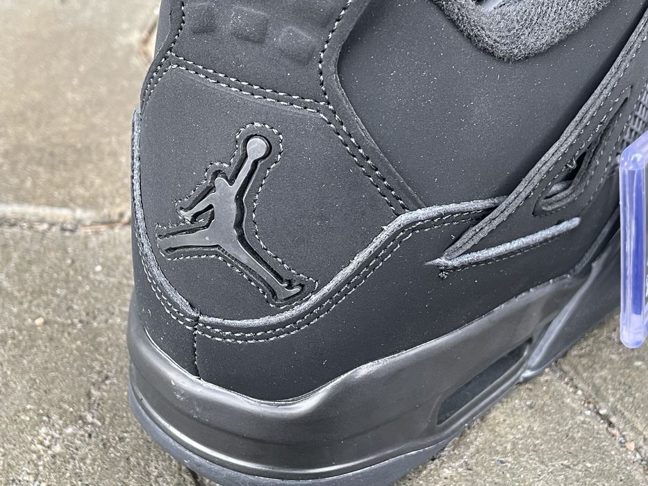 Jordan 4 Retro Black Cat кожа шкіра 41-46