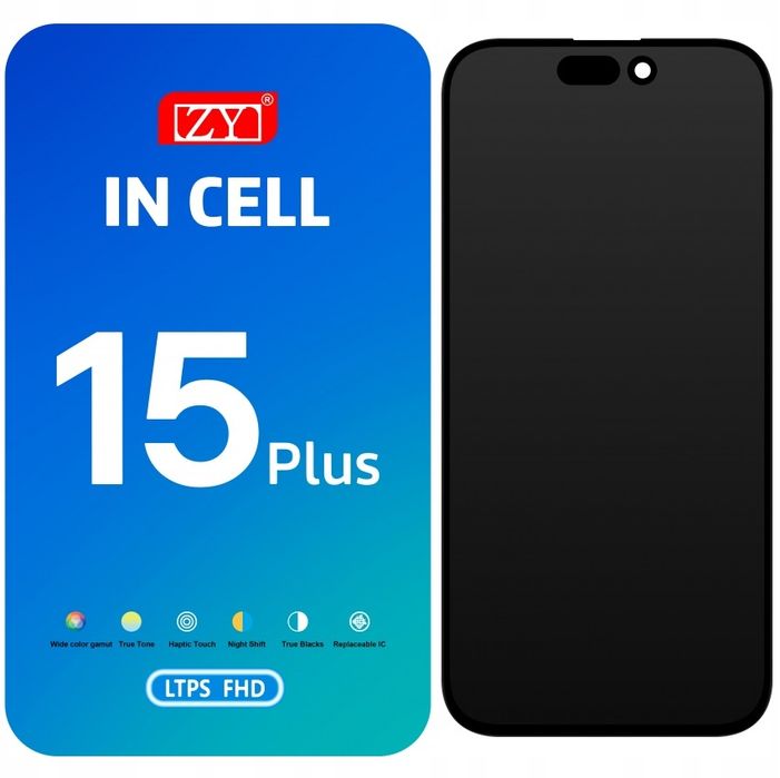Wyświetlacz Ekran Lcd Do Iphone 15 Plus Incell Zy + Uszczelka Ekranu