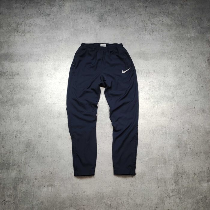 MĘSKIE Dresy Sportowe Granat Suwak Thermal Nike Dri-Fit Spodnie Active