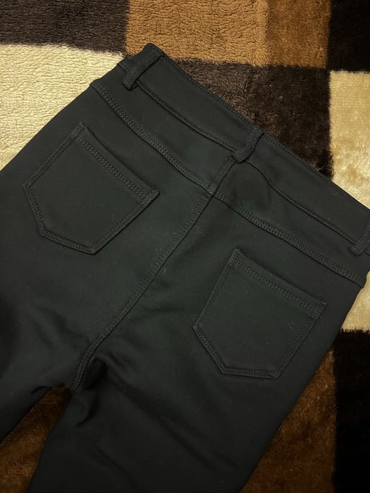 Утепленые черные джинсы, xs-s